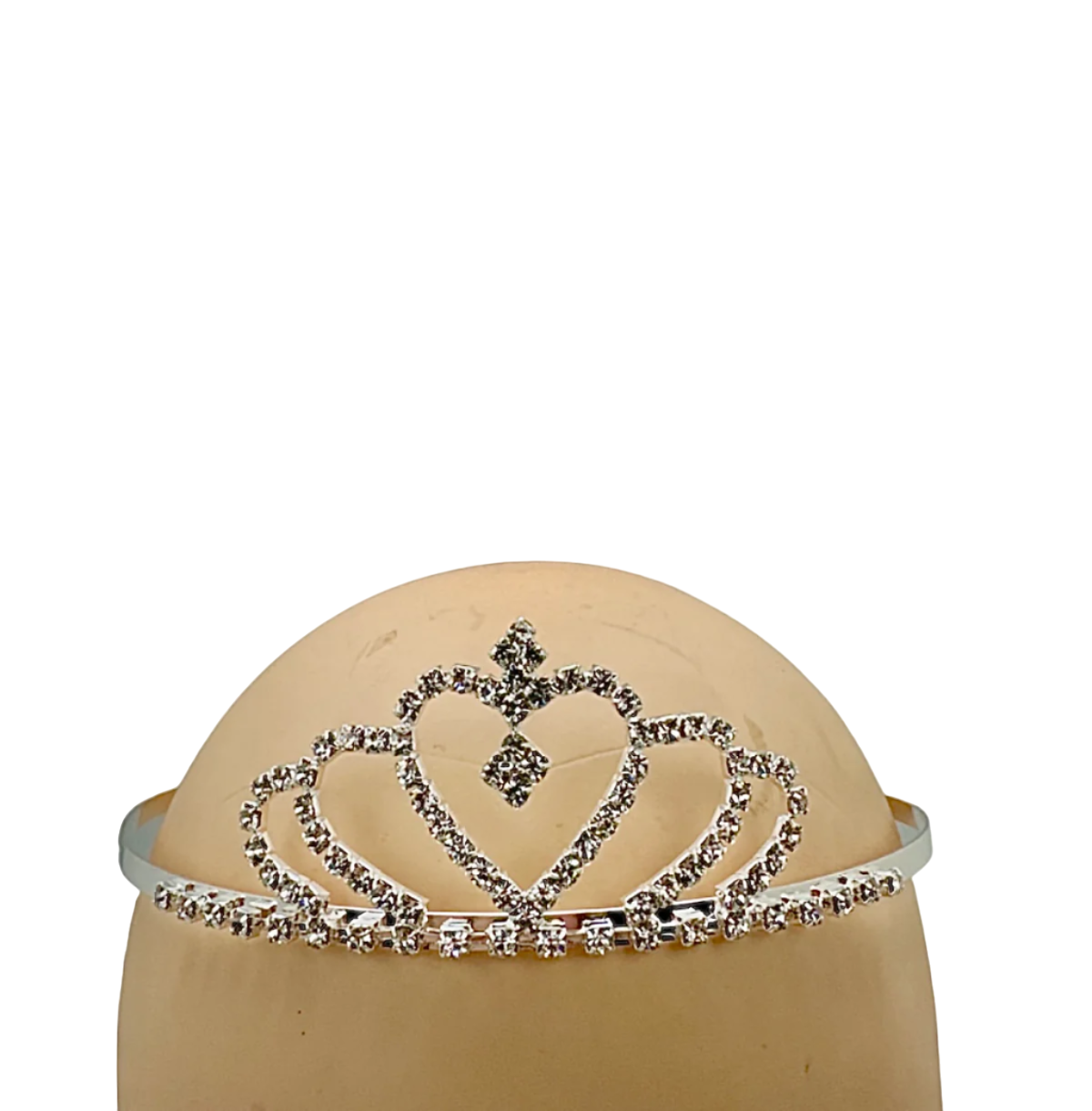 Rhinestone Heart Tiara