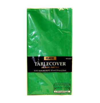 Green Plastic Rectangle Tablecover