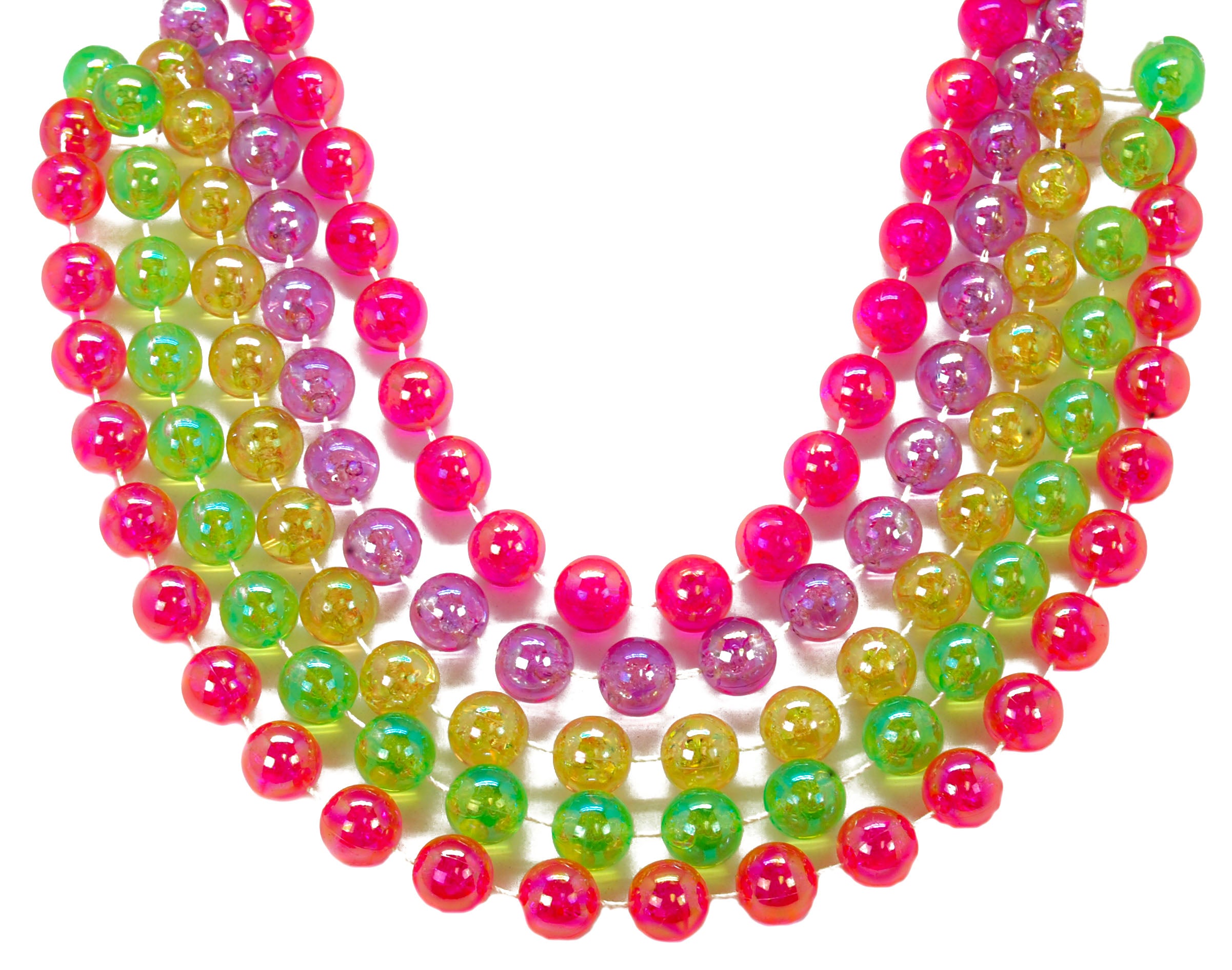 48"16mm Round Clear Asst AB