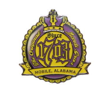 1703 Mobile Lapel Pin | Toomey's Mardi Gras