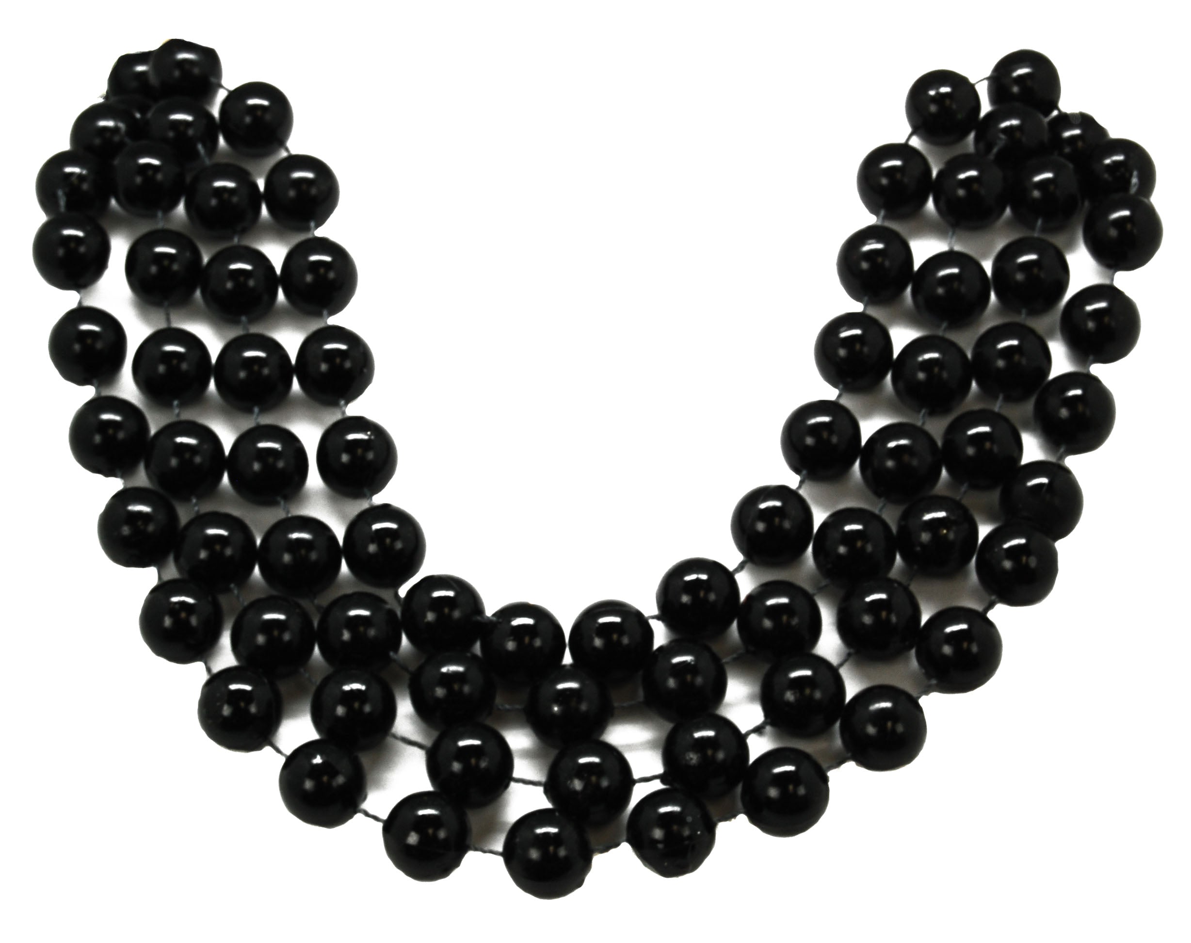 18mm Black Round Beads - Main Image