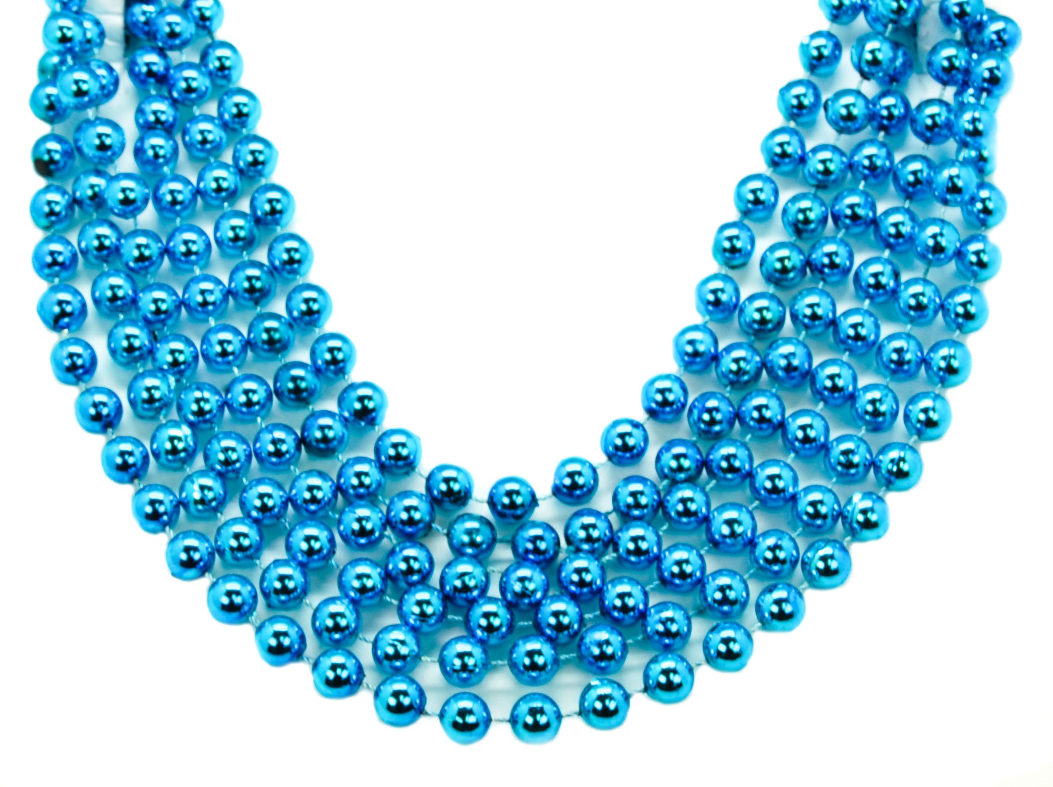 48" 12mm Round Beads Baby Blue