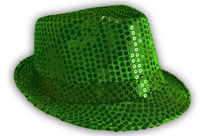 Green Sequin Fedora