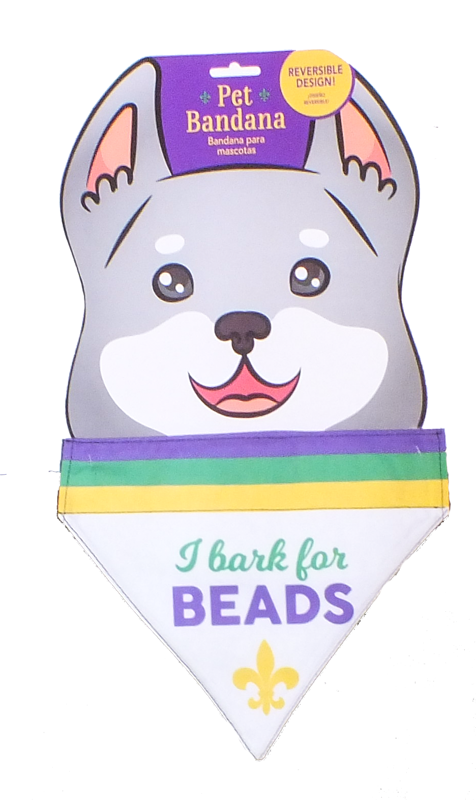 Mardi Gras Pet Bandana