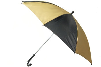 19" Black and Gold Umbrella