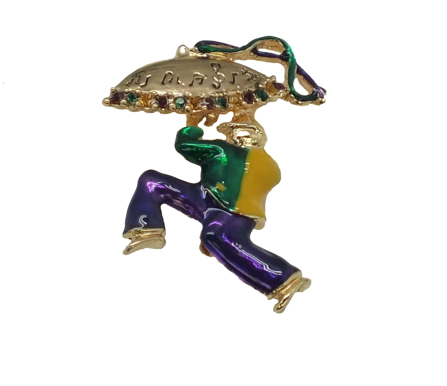 Jester Umbrella Lapel Pin
