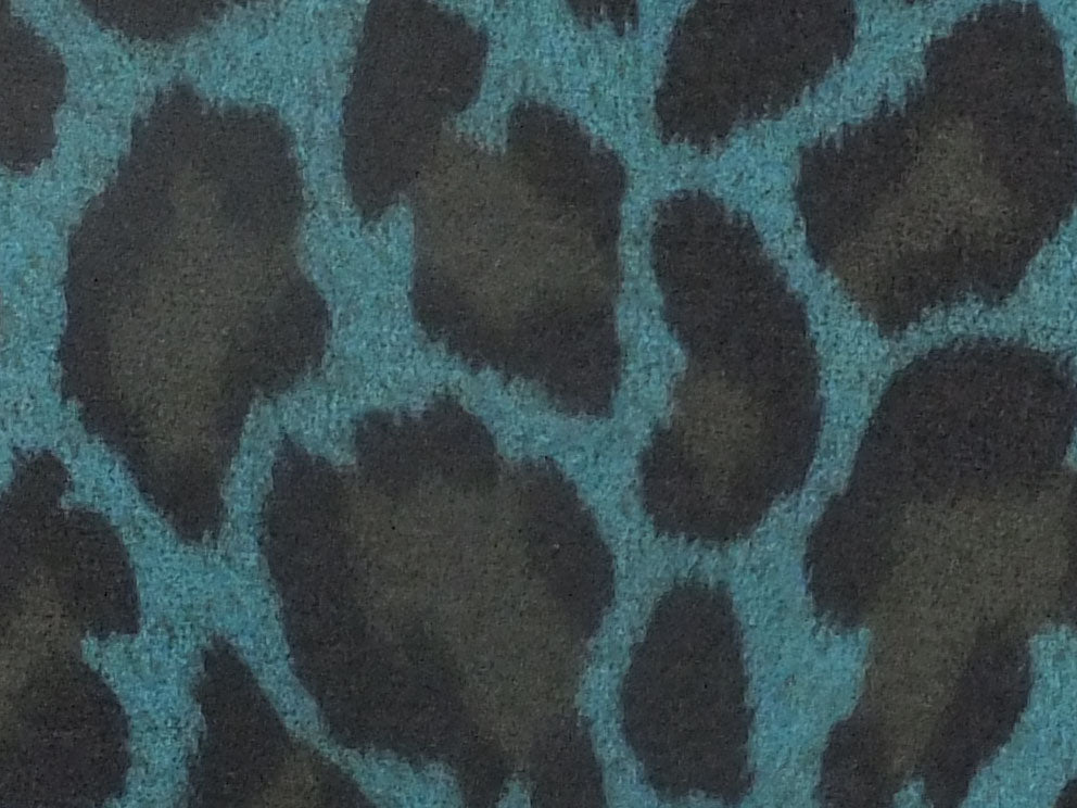 Teal Animal Print Tights