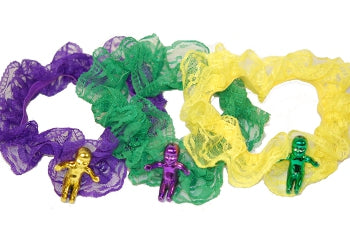 Lace Mardi Gras Garters