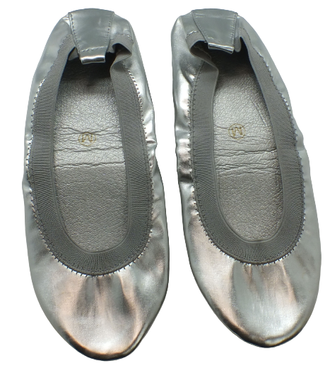 silver shoes