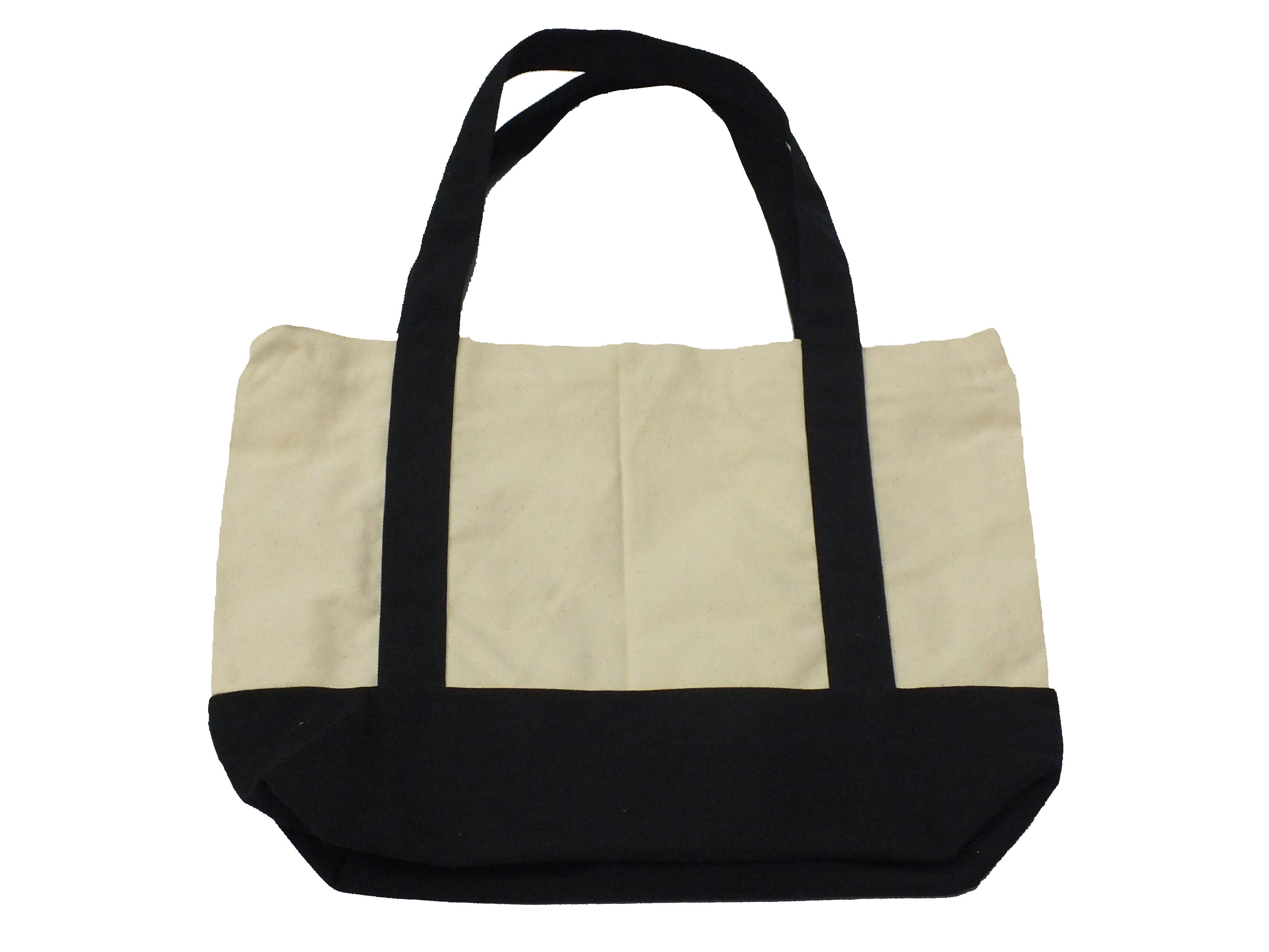 Black Canvas Tote Bag