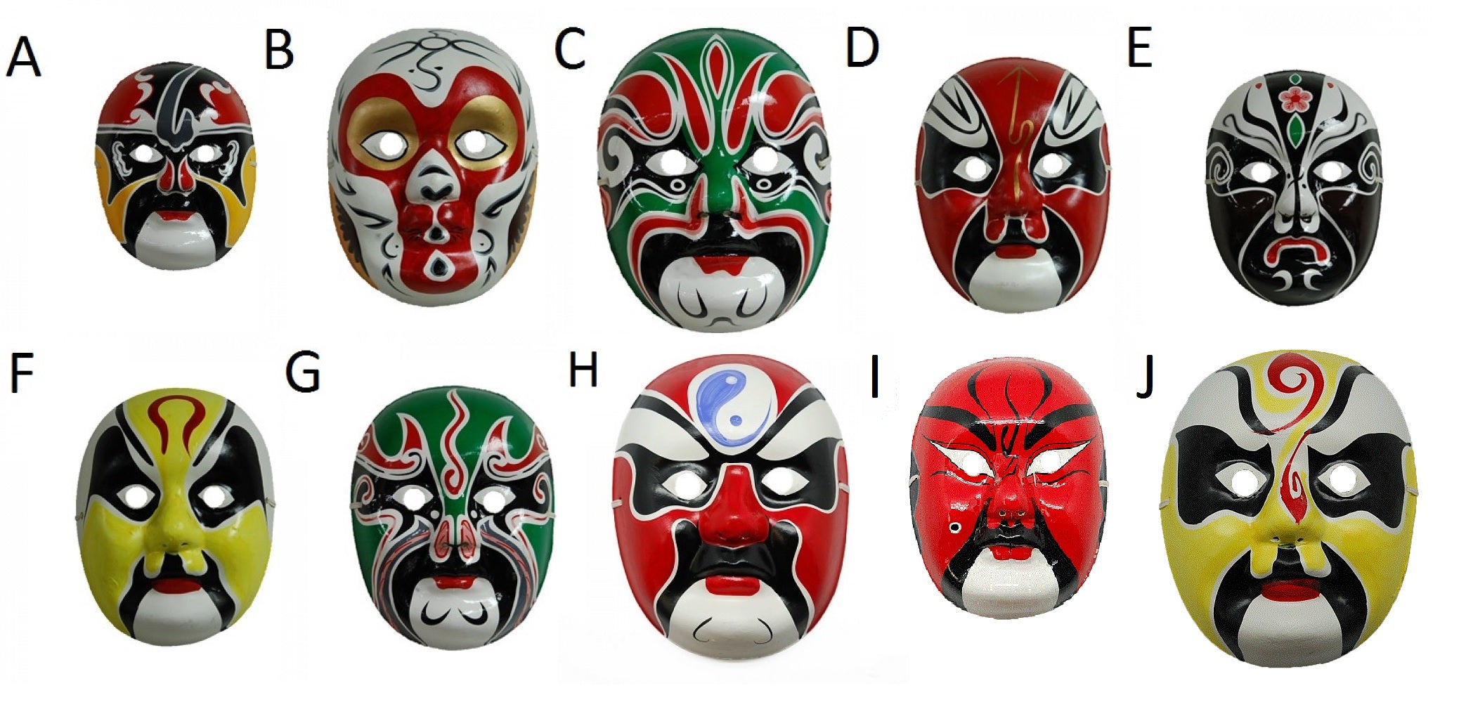 Chinese-Style Theater Masks
