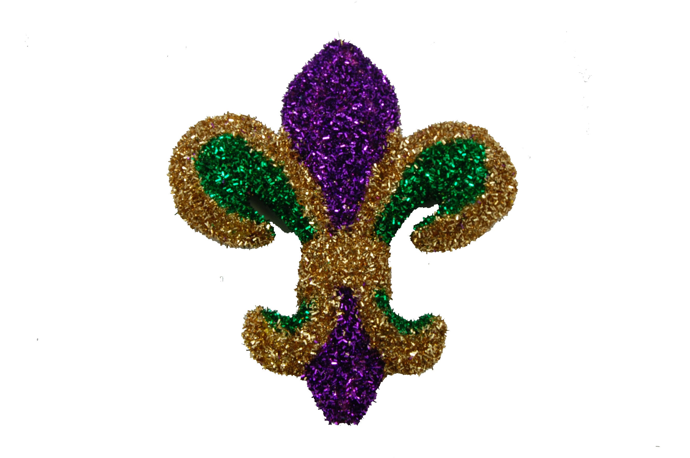 13" PGG Tinsel Fleur de Lis