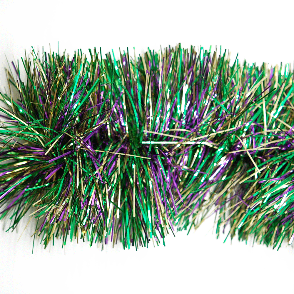 Purple, Green and Gold Jumbo Garland