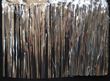 15" x 10' Silver Fringe
