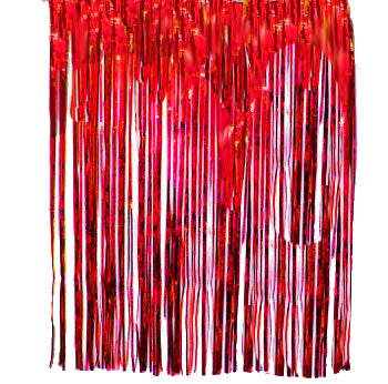 29" x 14' Red Fringe Skirting