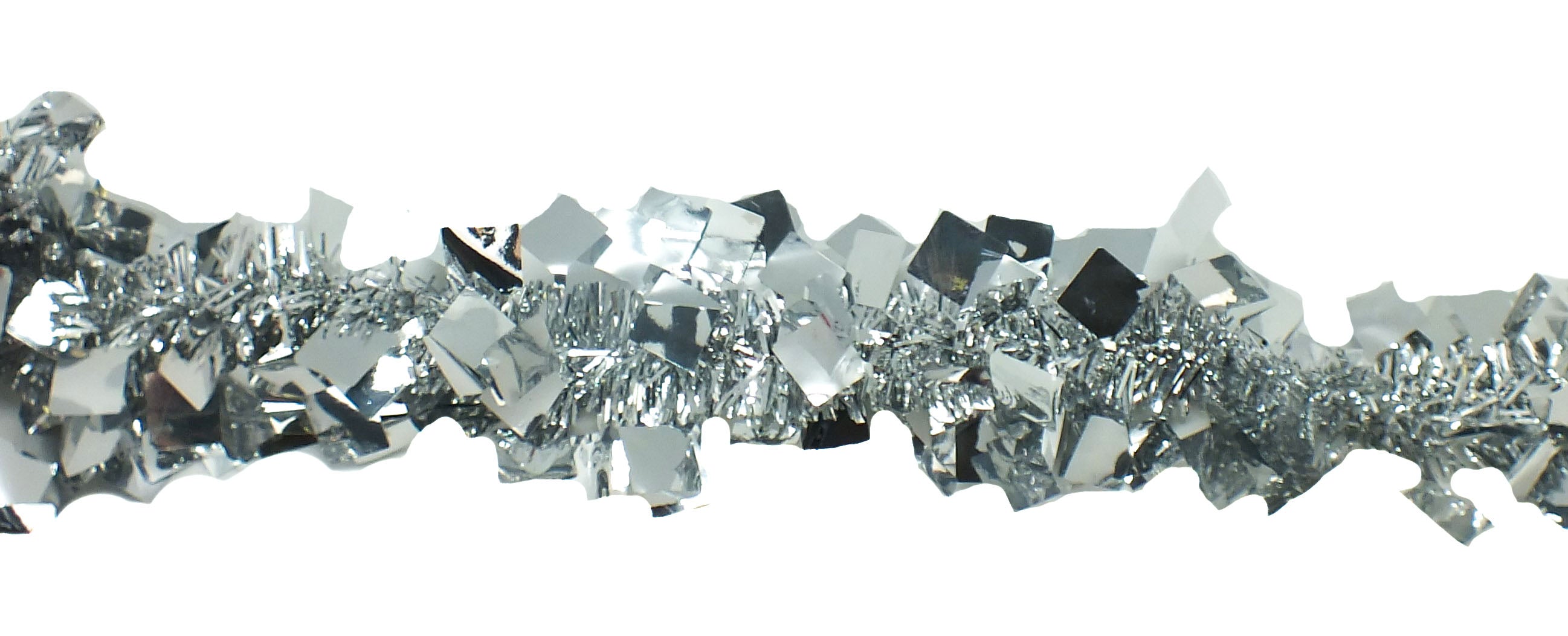 Silver Square Tinsel Garland