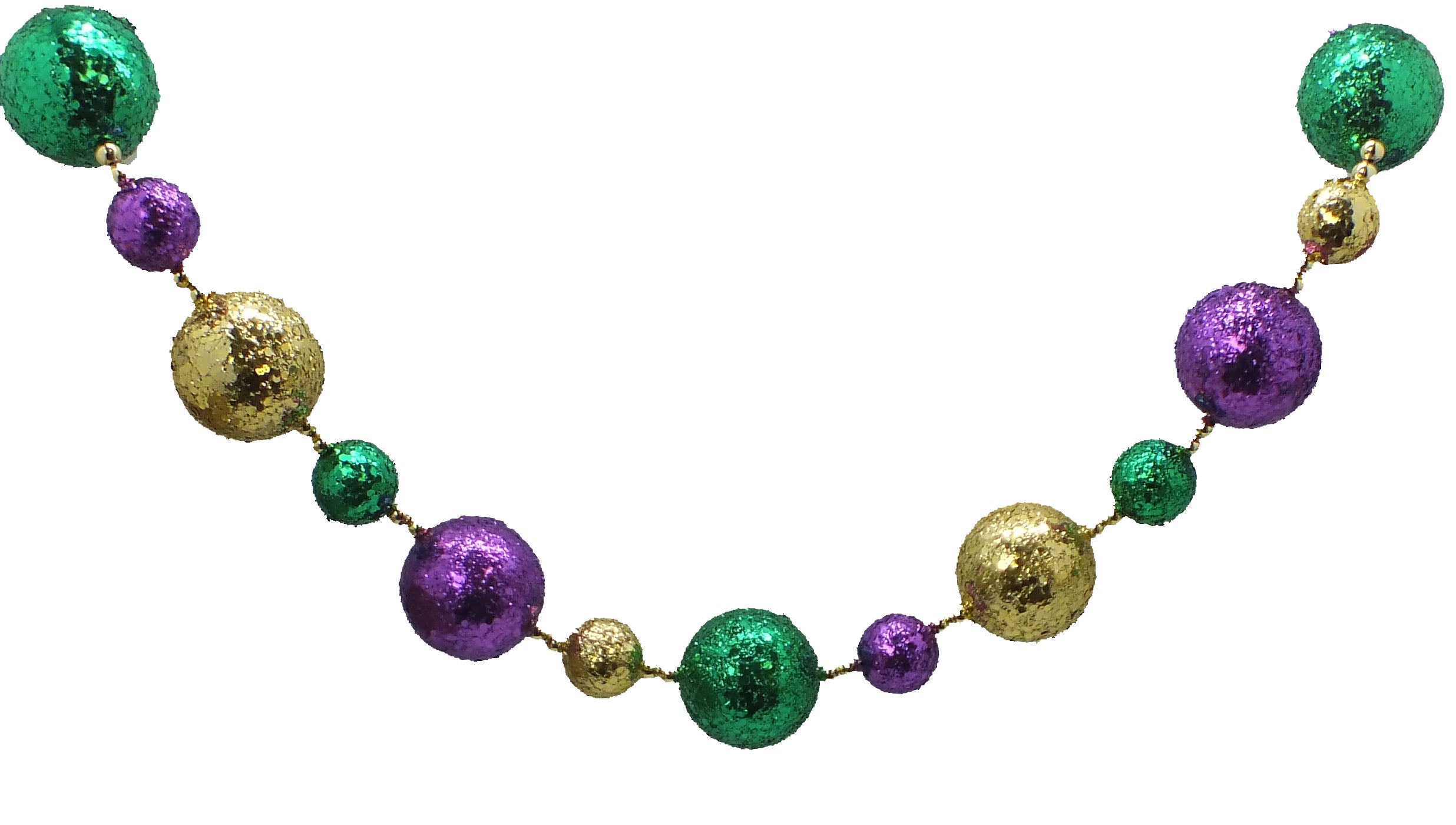 9' PGG Glitter Ball Garland