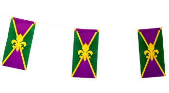 Fleur de Lis Flag Garland