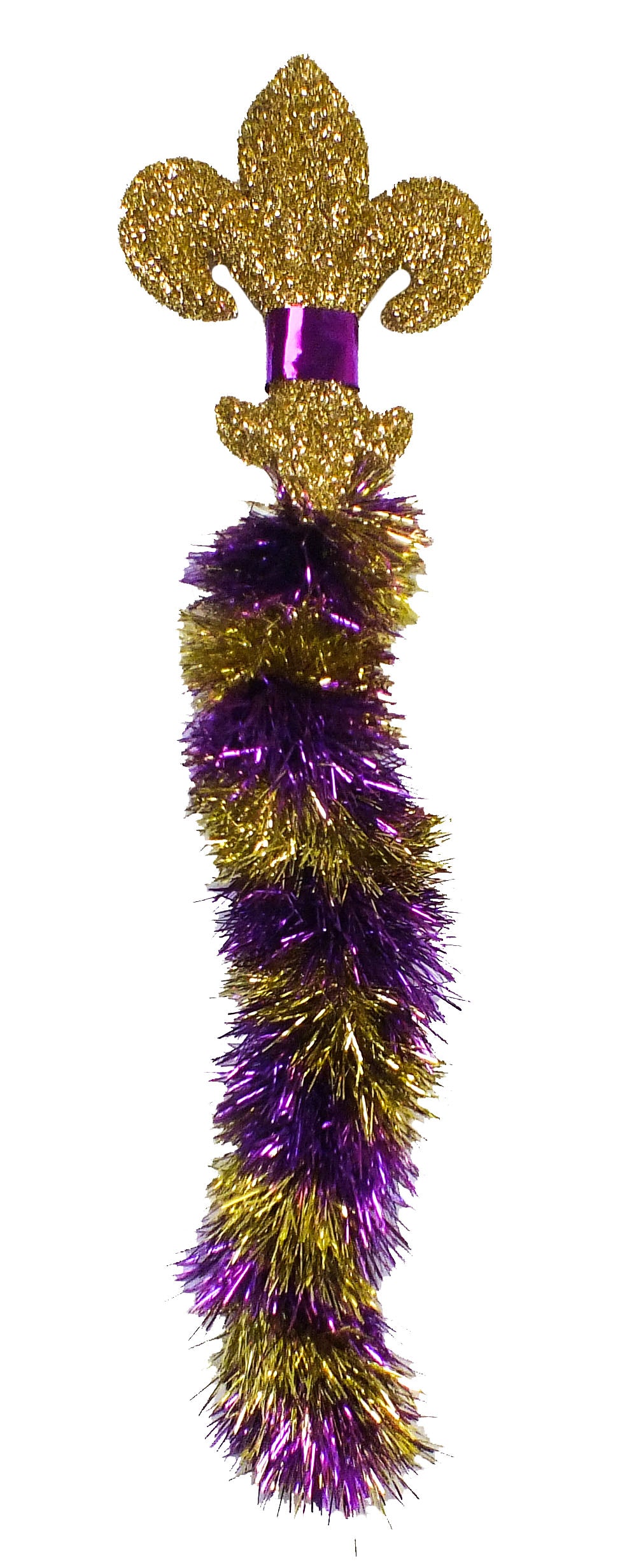 2' Purple & Gold Garland w/ Gold FDL