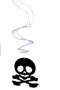 Spiral Foil Black and White Decoration