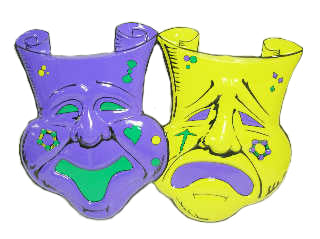 Comedy & Tragedy Wall Plaque