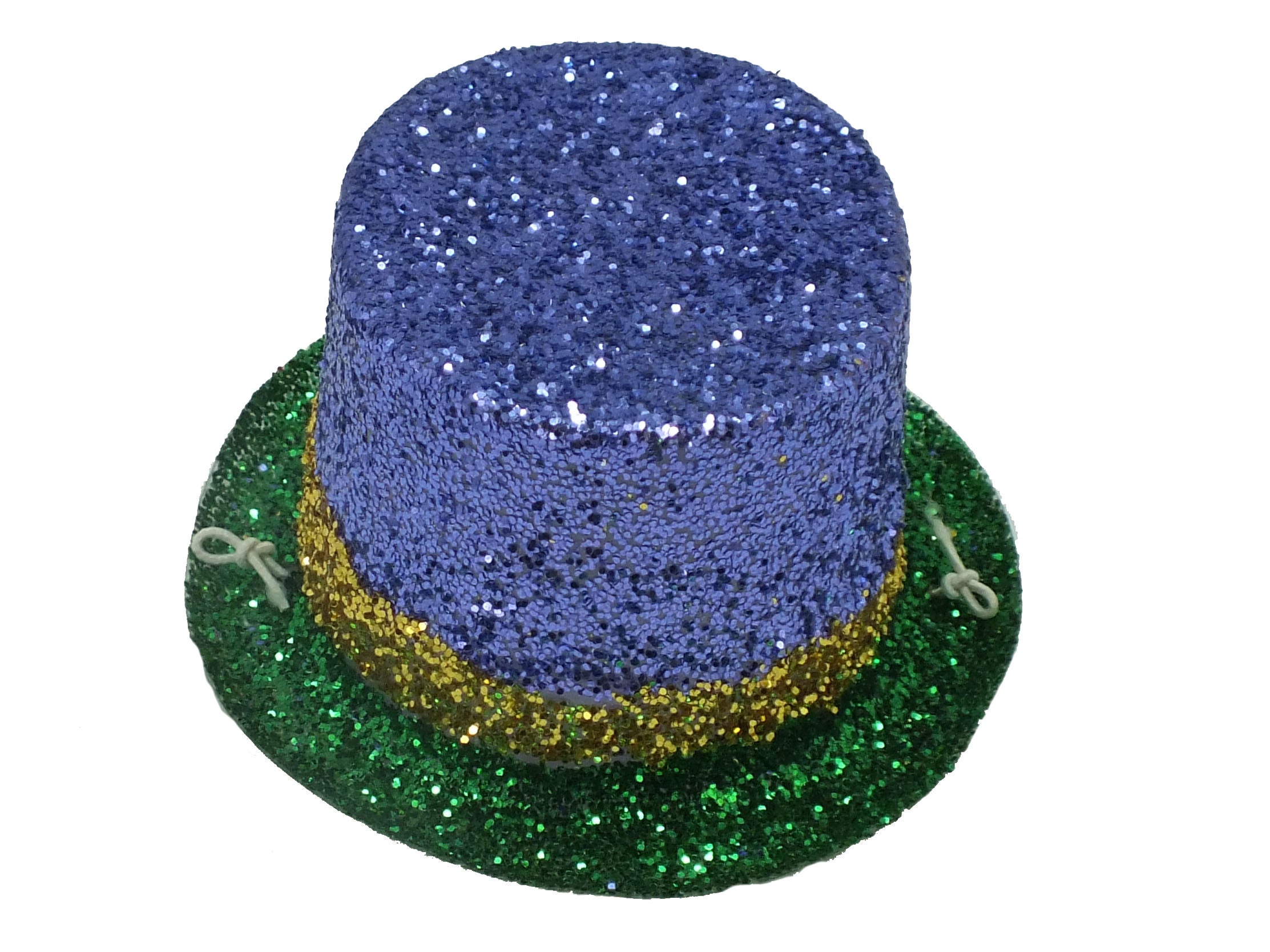 Motivering For en dagstur vækstdvale Purple, Green, and Gold Glitter Mini Top Hat | Toomey's Mardi Gras