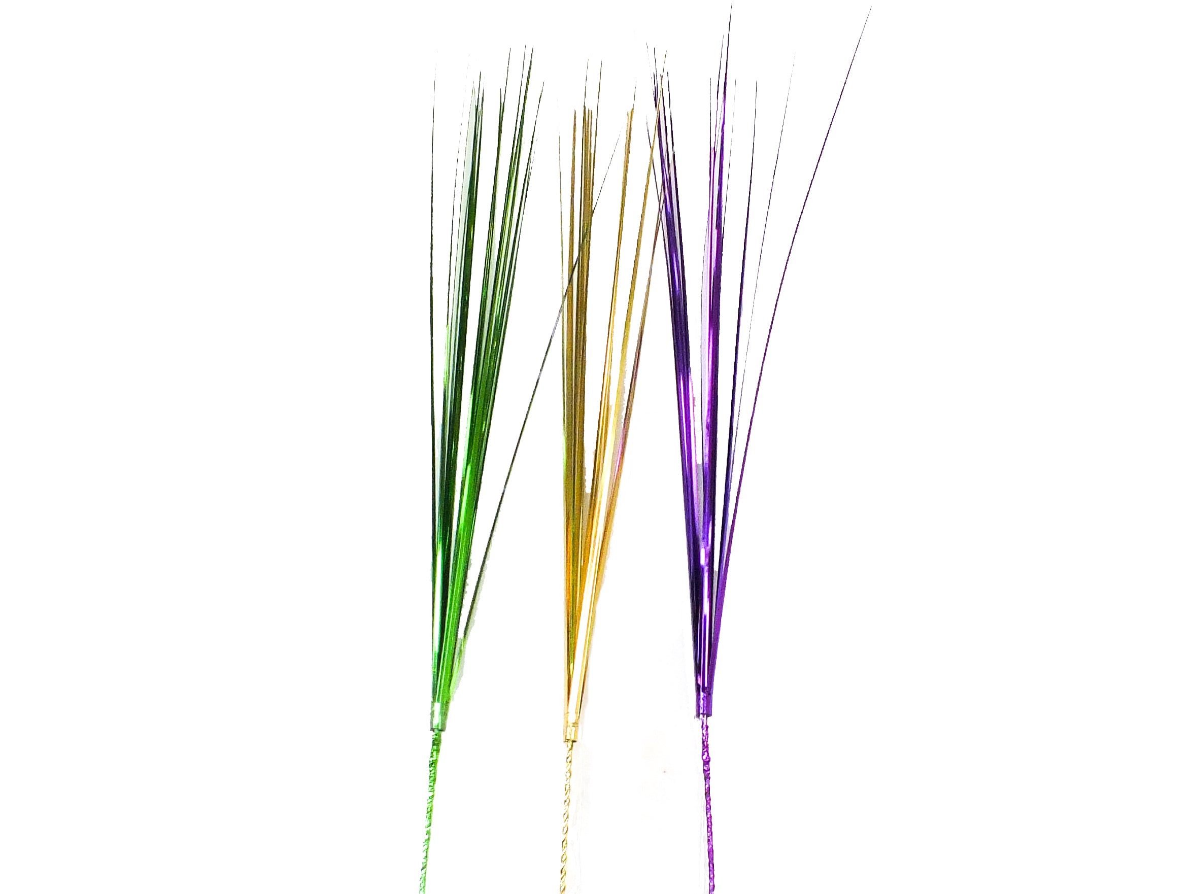 21" Onion Grass Purple, Green and Gold