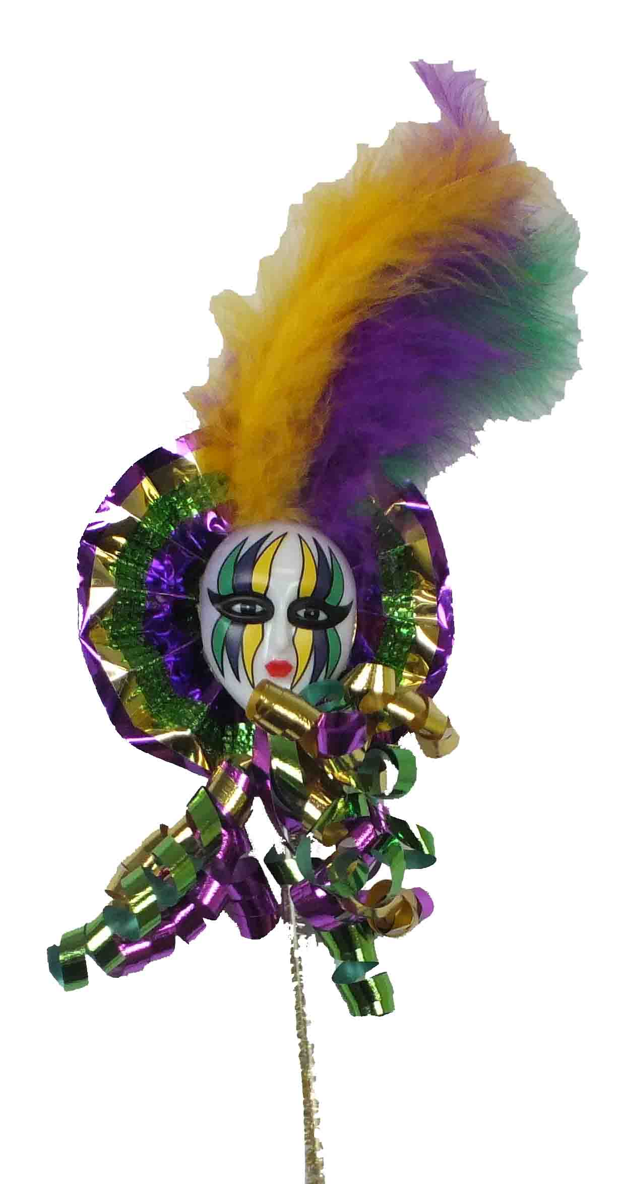 18" Jester Face Wand PGG