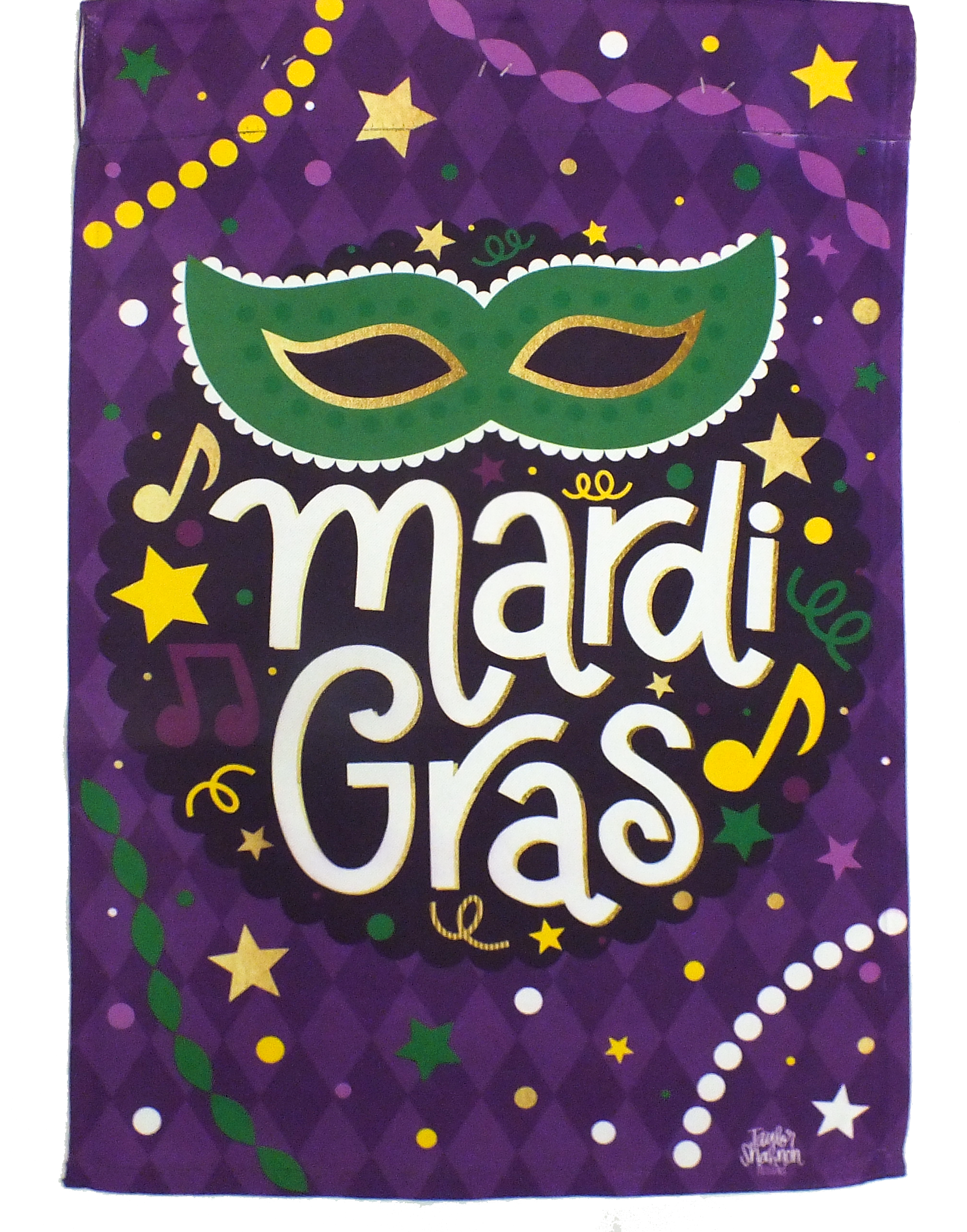 Mardi Gras Party Garden Flag