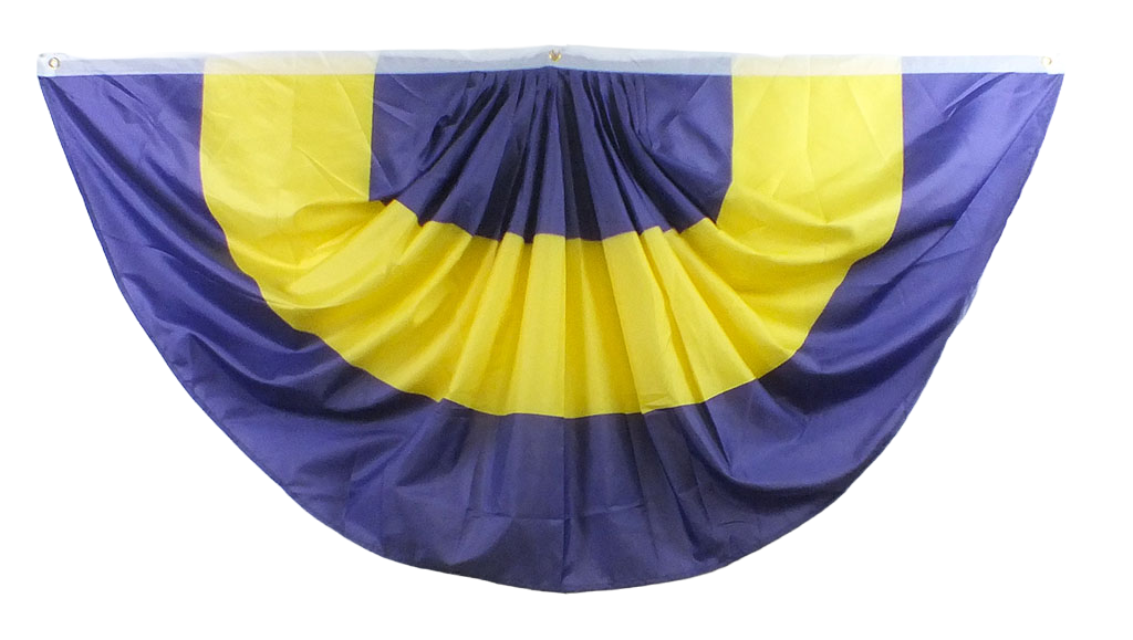 3' X 6" PU/GD Bunting Flag
