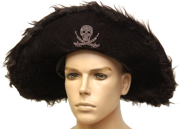 Pirate Hat with Skull and Crossbones Toomey's Mardi Gras