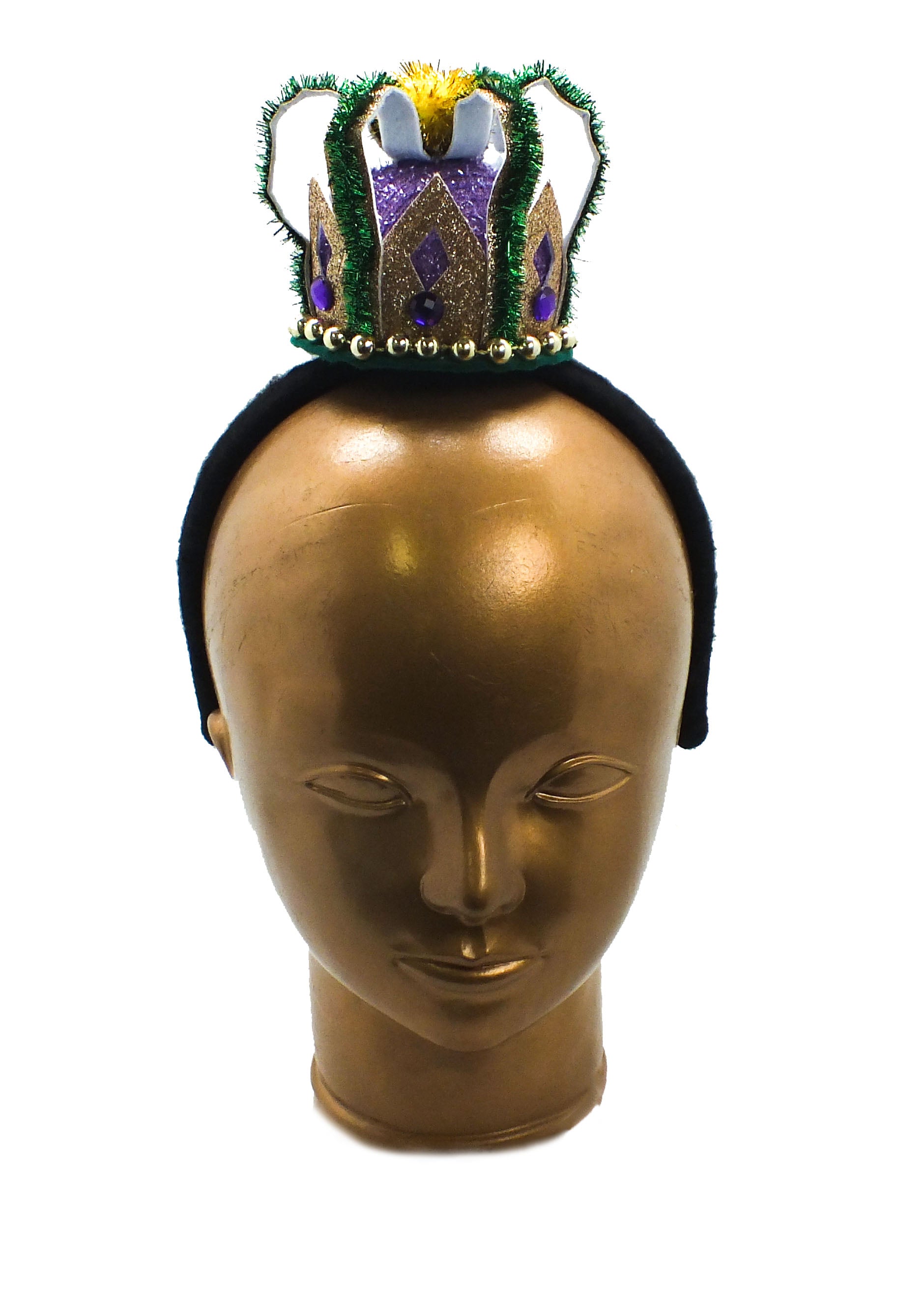Mini Mardi Gras Crown Headband