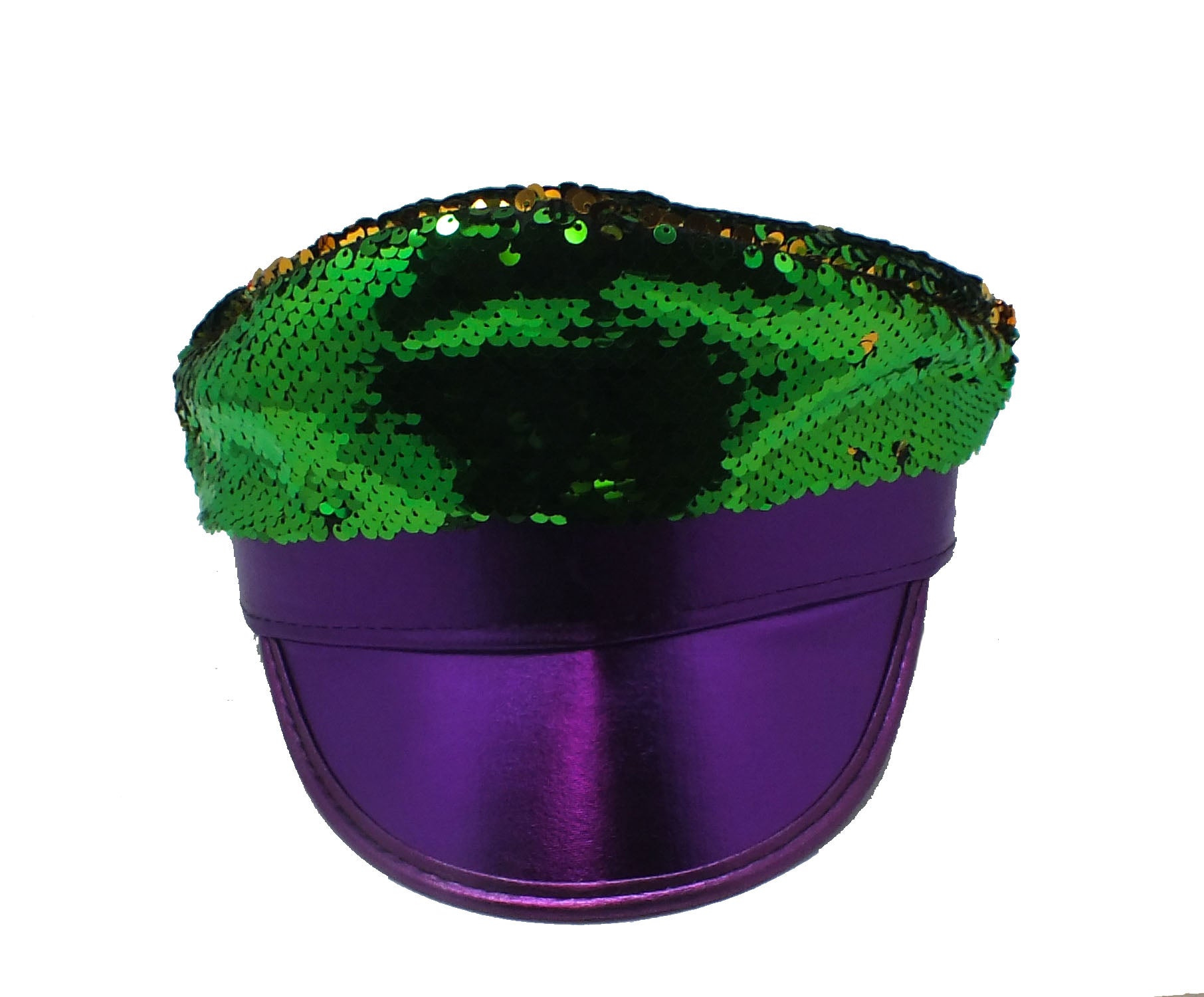 Sequin Flip Mardi Gras Military Hat