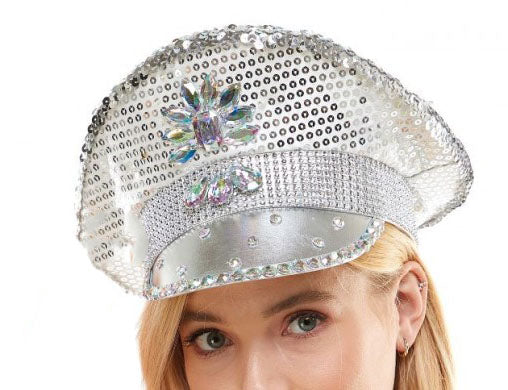 Silver Light Up Festival Hat