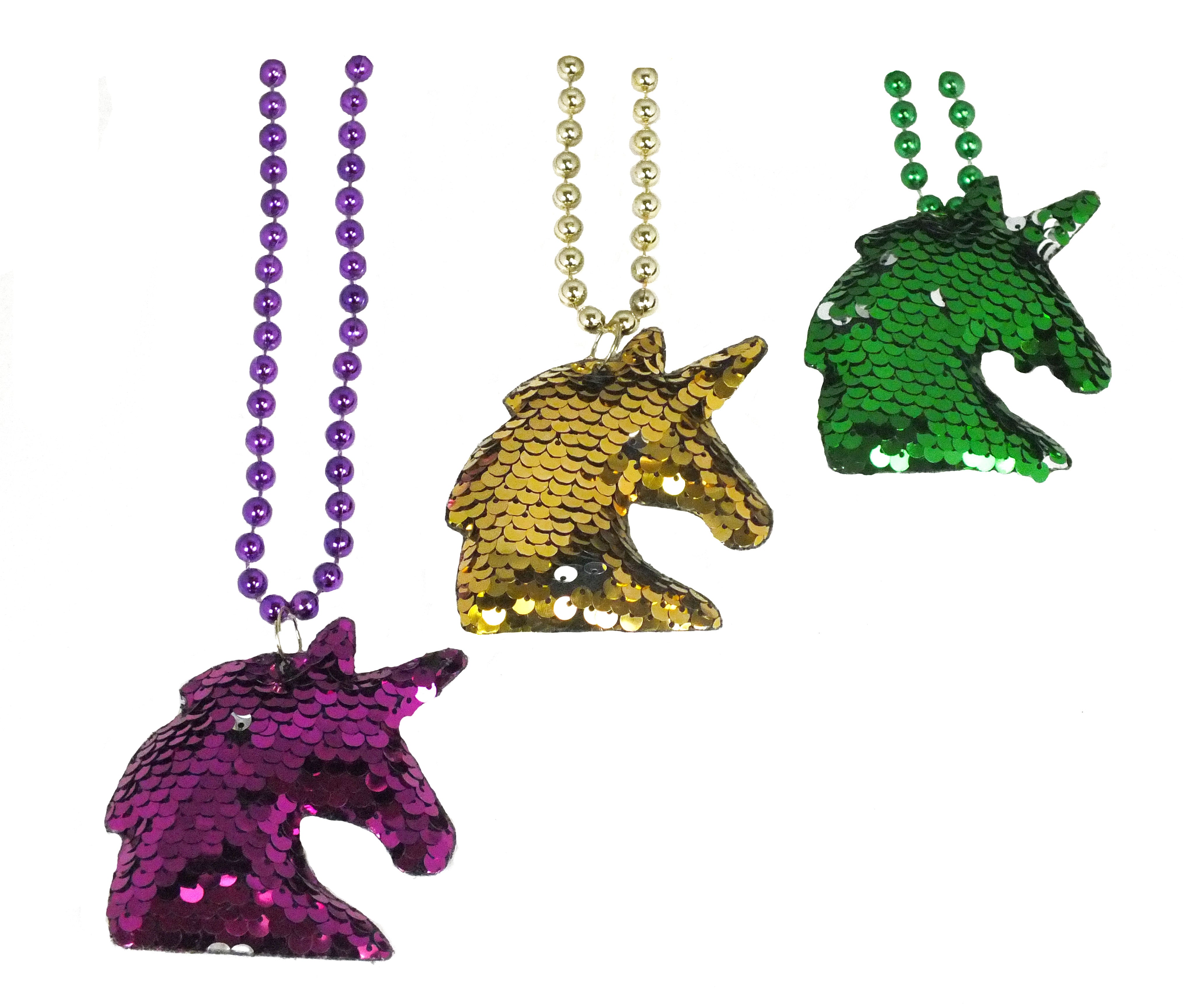 33" Sequin Unicorn Beads