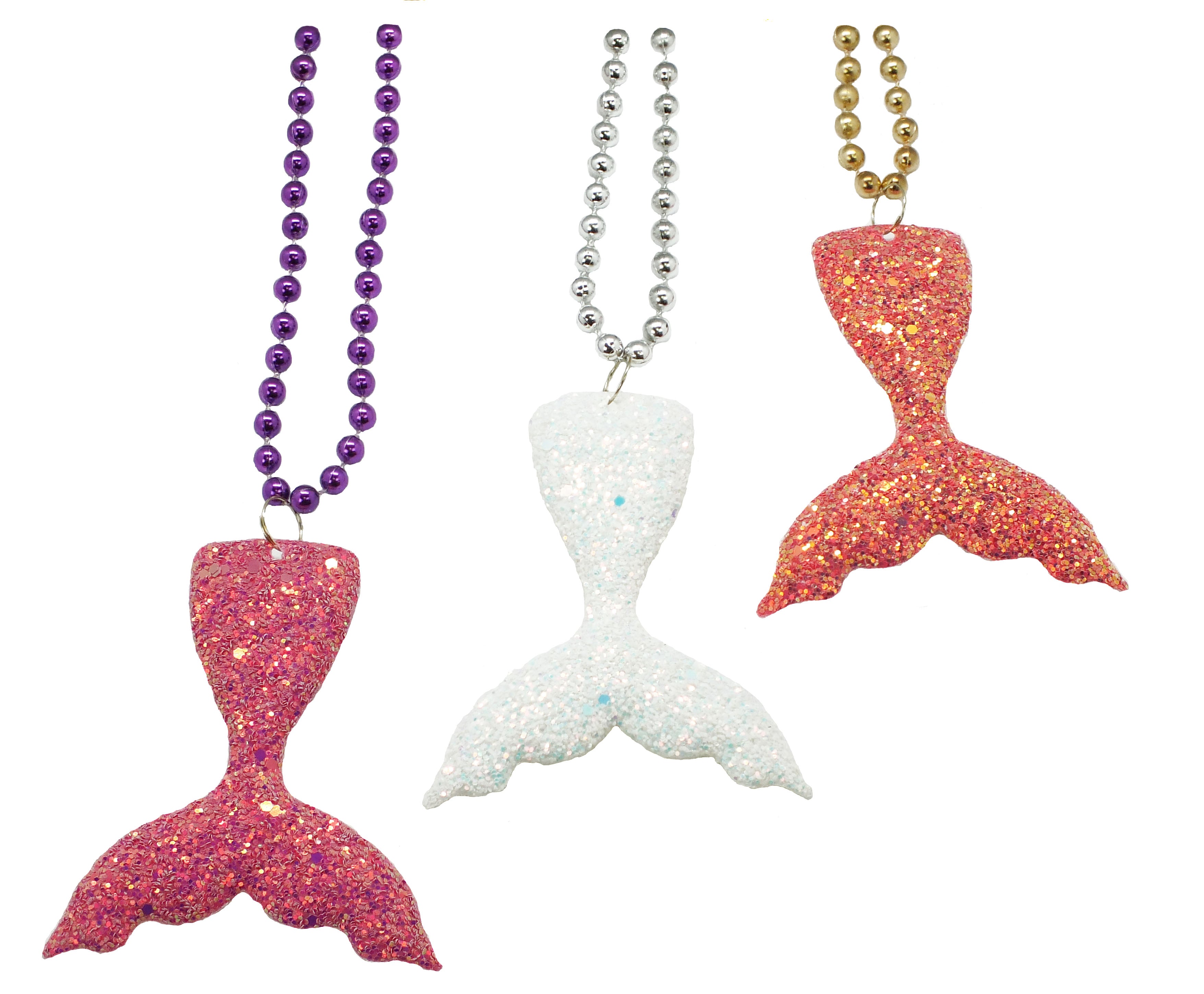 33" Glitter Mermaid Tail Bead