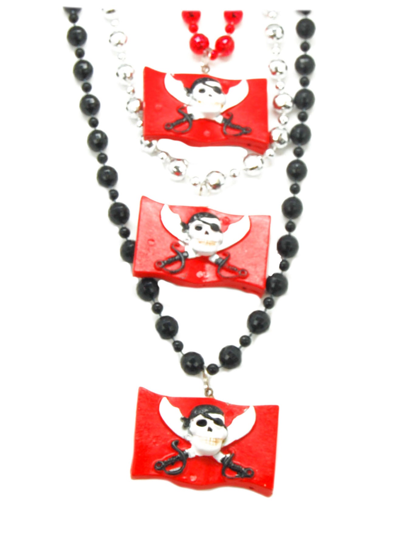 33" Skull and Crossed Swords Bead