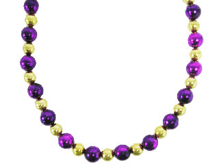 36" 14mm-18mm Purple Gold Round Bead