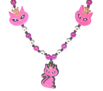 42" Pink Kitty Bead