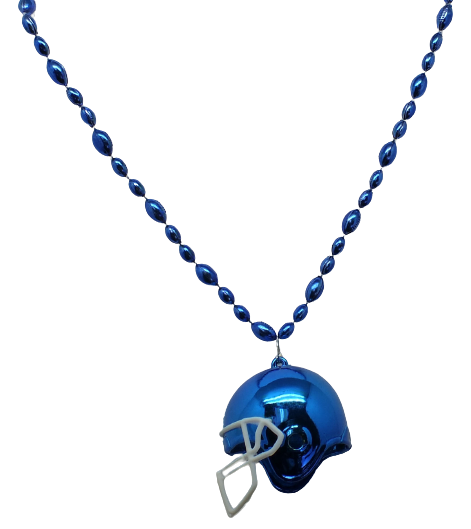 33" Blue Helmet Bead