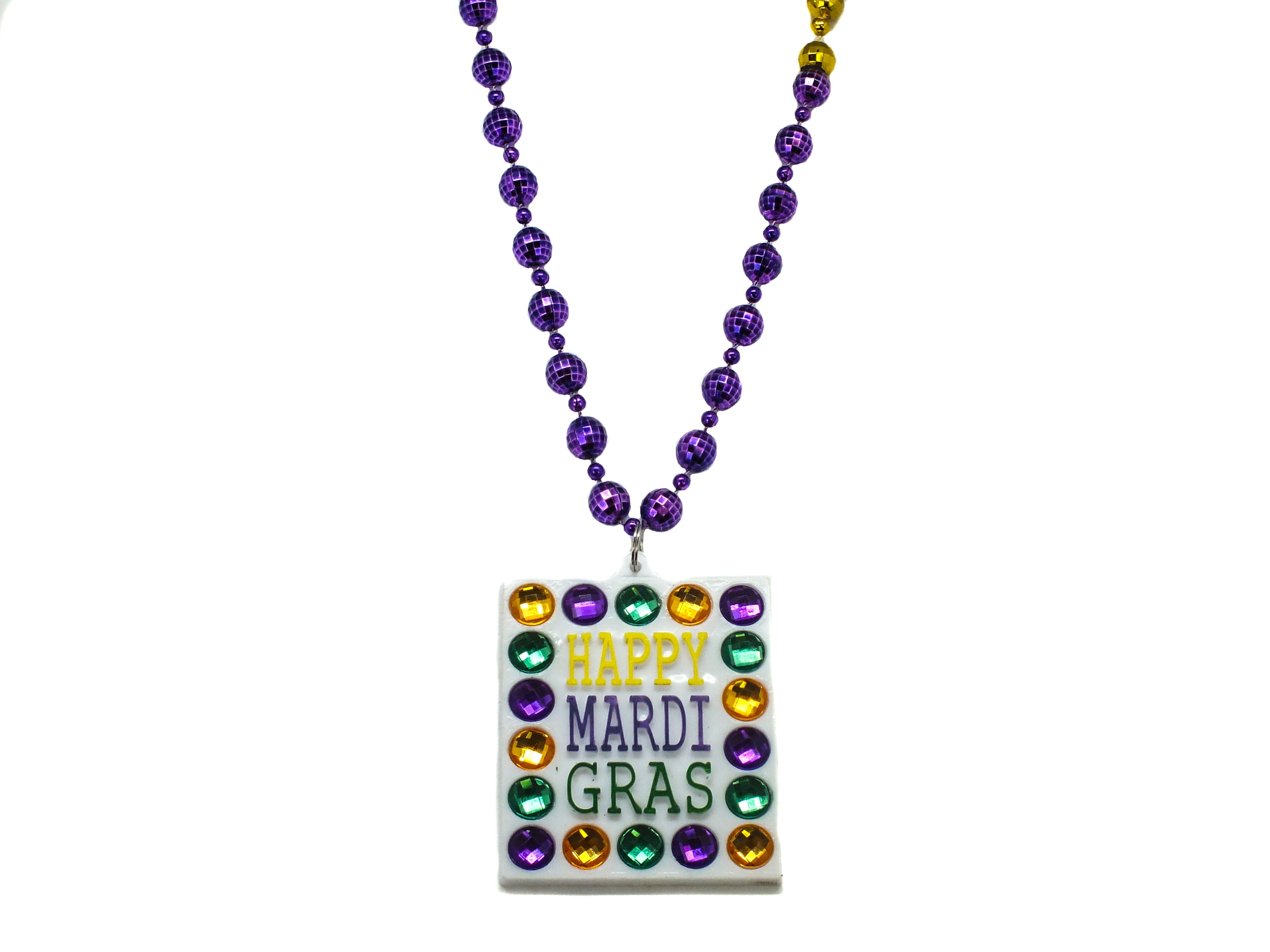 36" Happy Mardi Gras Bead