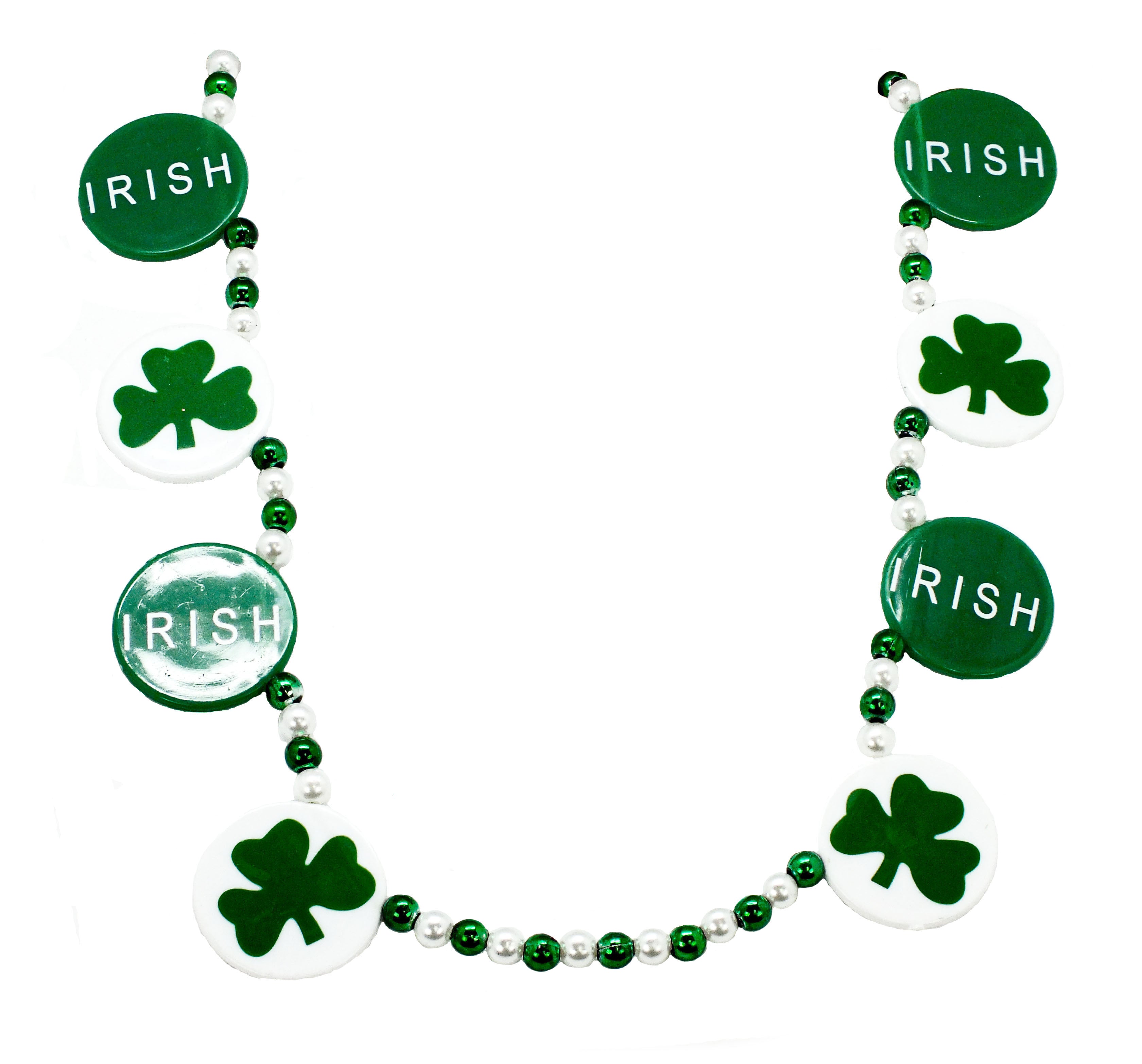 38" Irish Shamrock and Clover Bead