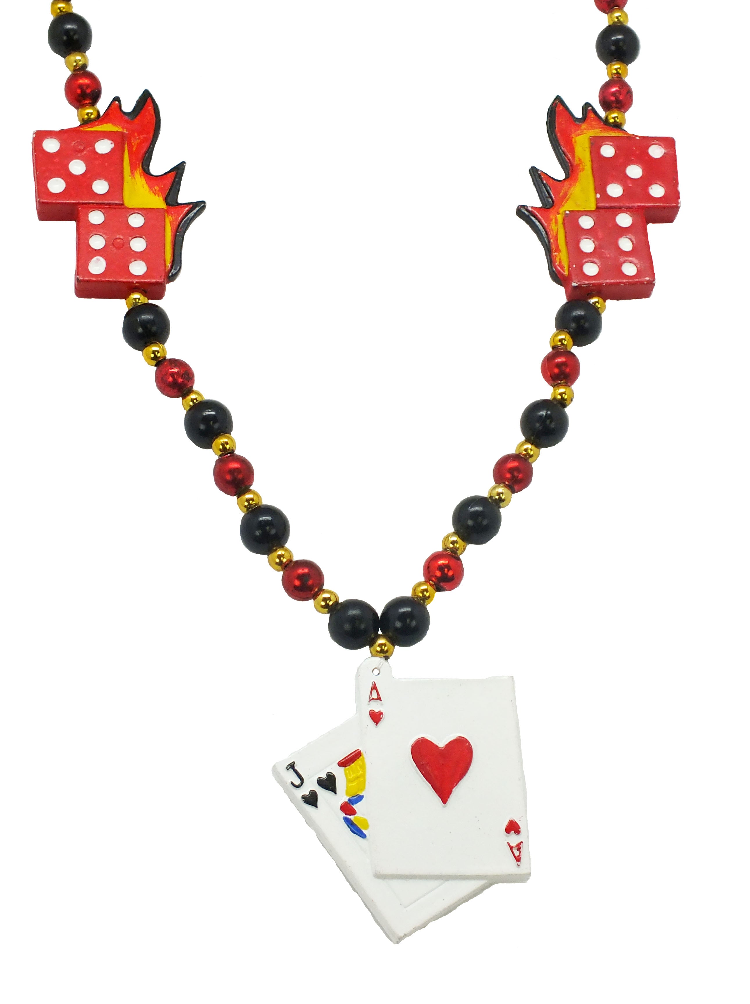 38" Flaming Dice Bead