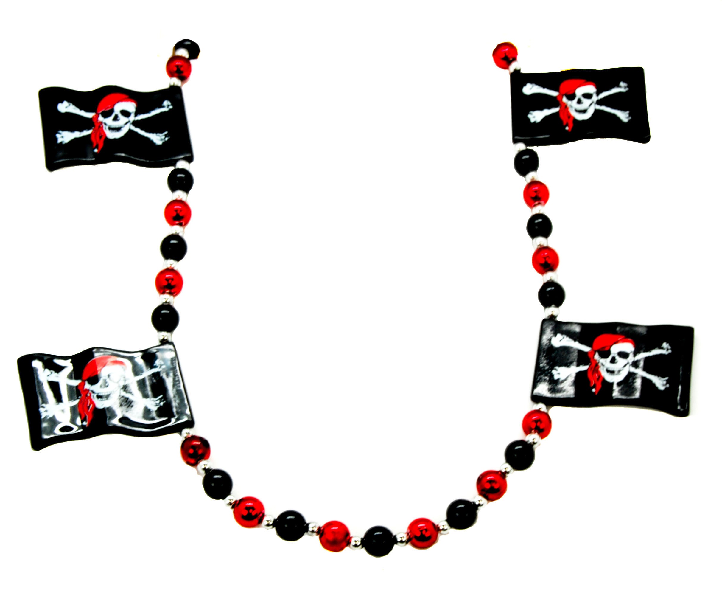 Skull and Cross Bone Pirate Beads