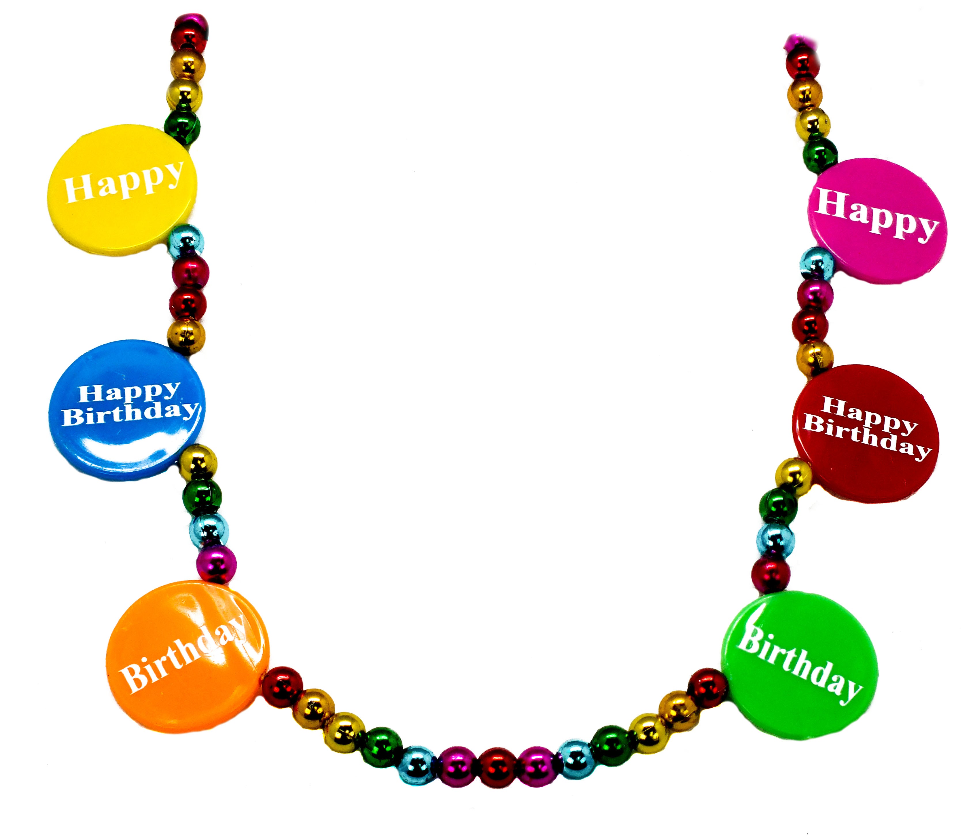 36" Happy Birthday Bead
