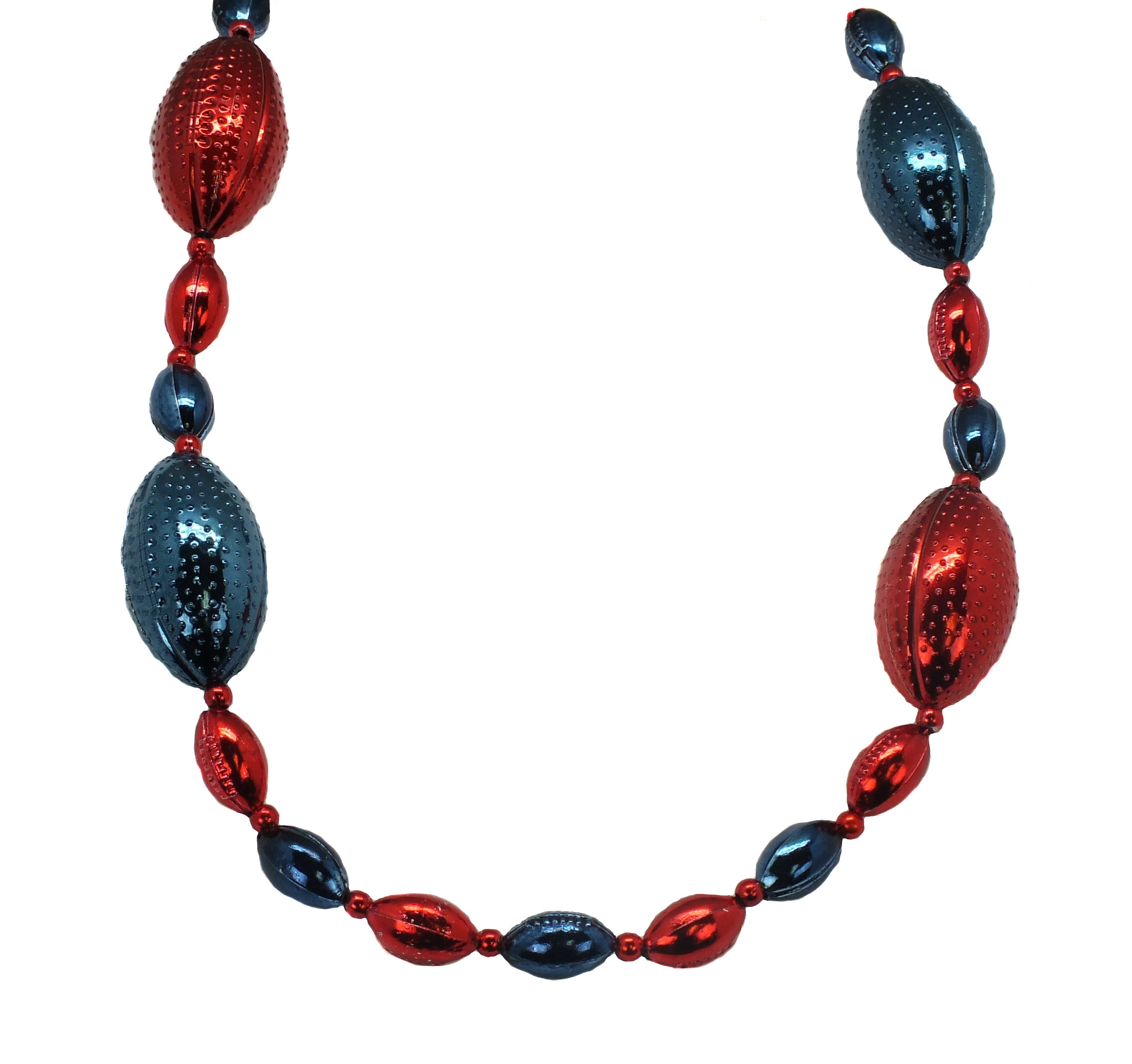 42' Red and Blue Football Bead