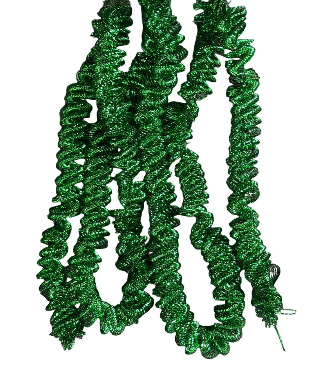 Purple, Green and Gold Curly Garland