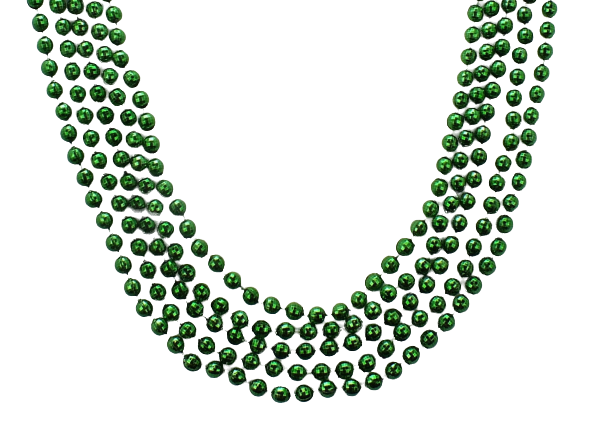 33" 7mm Global Beads Lime Green