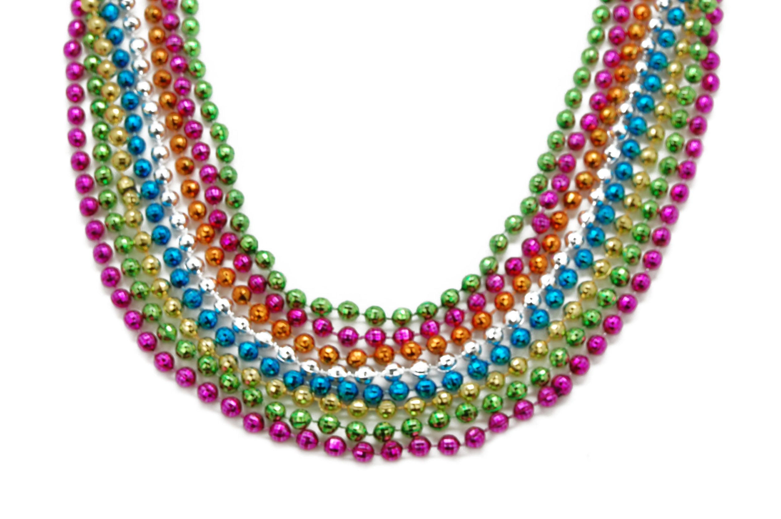 33" 7mm Neon2 Global Beads