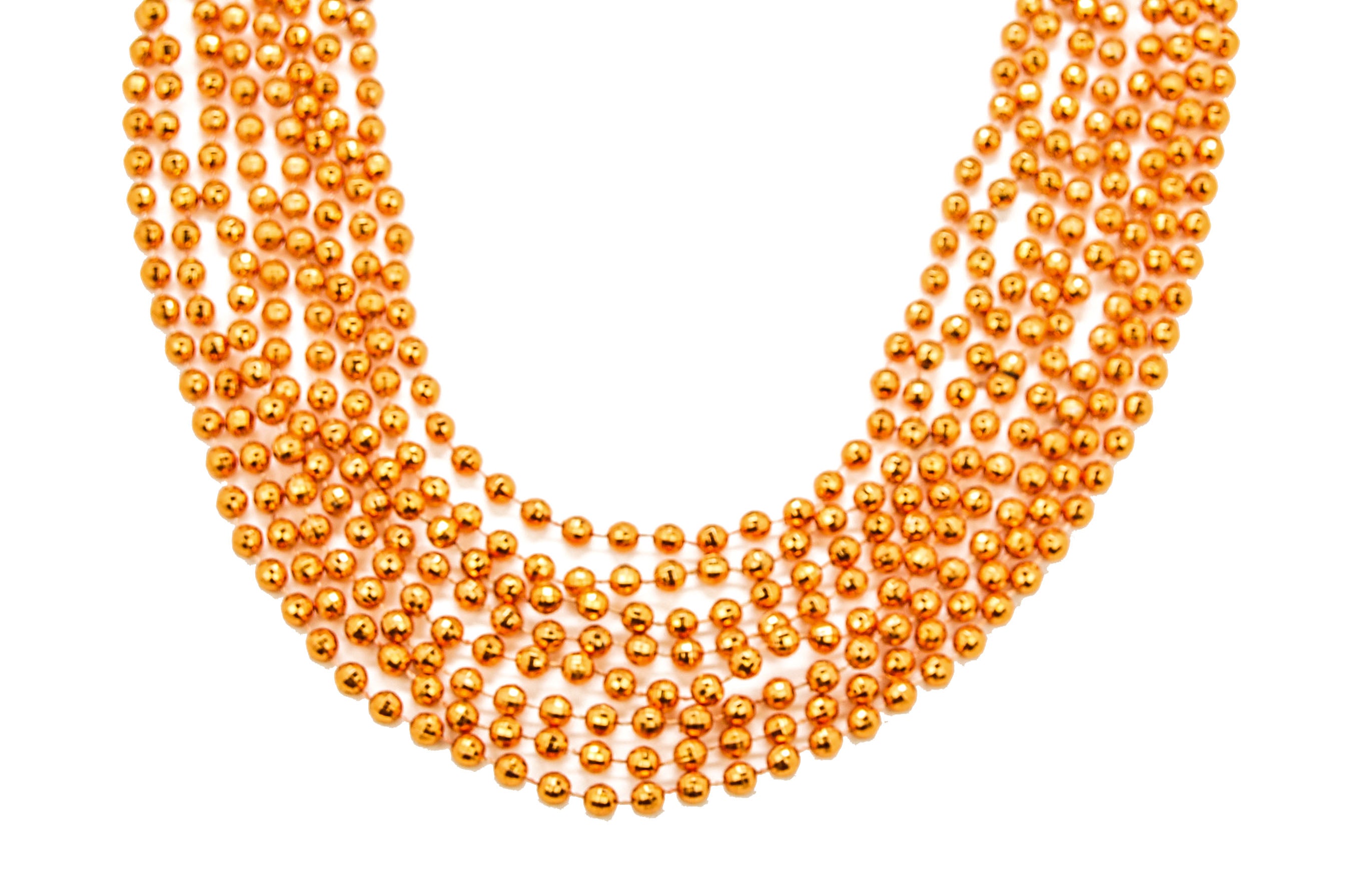 33" 7mm Global Beads Orange